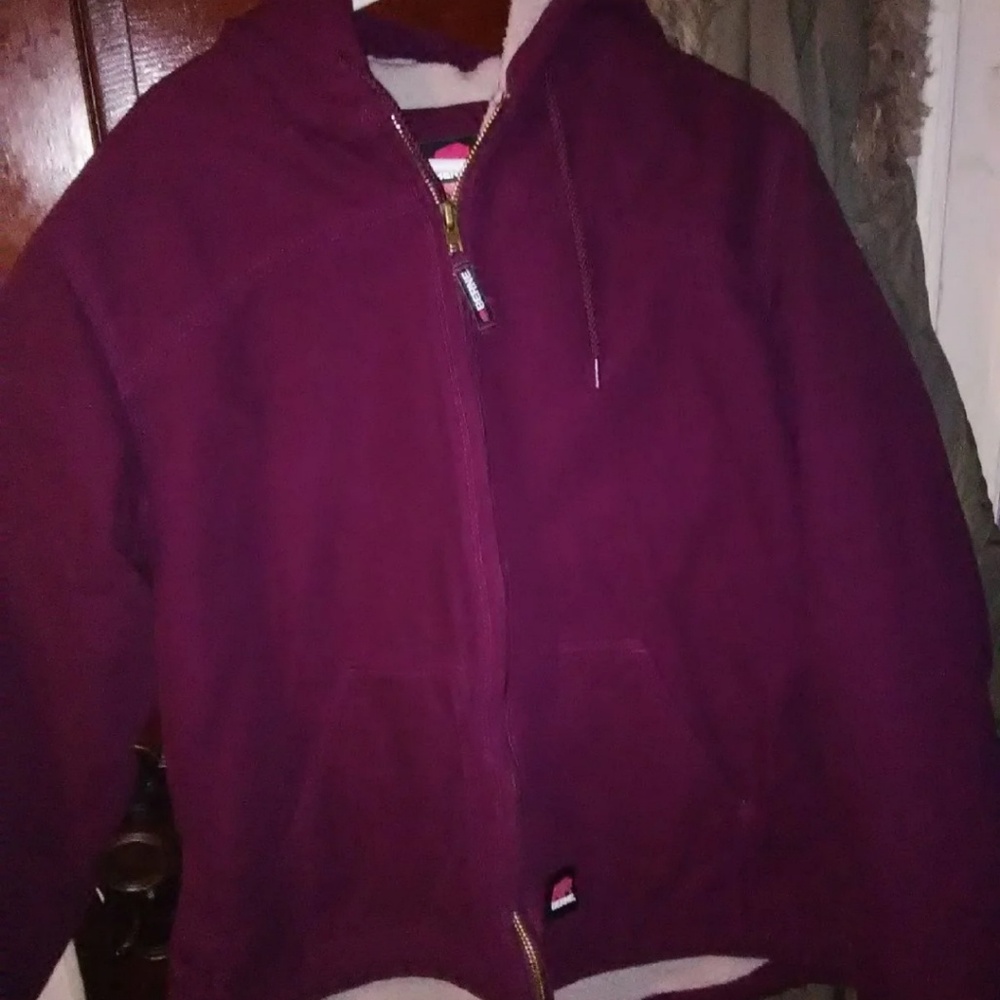 Bern purple hooded coat
